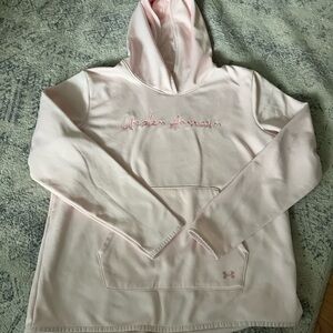 Girls Large Pink Under Armour Sweatshirt
